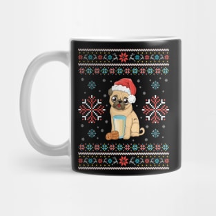 Not so Ugly Christmas Pug Merry Xmas Mug